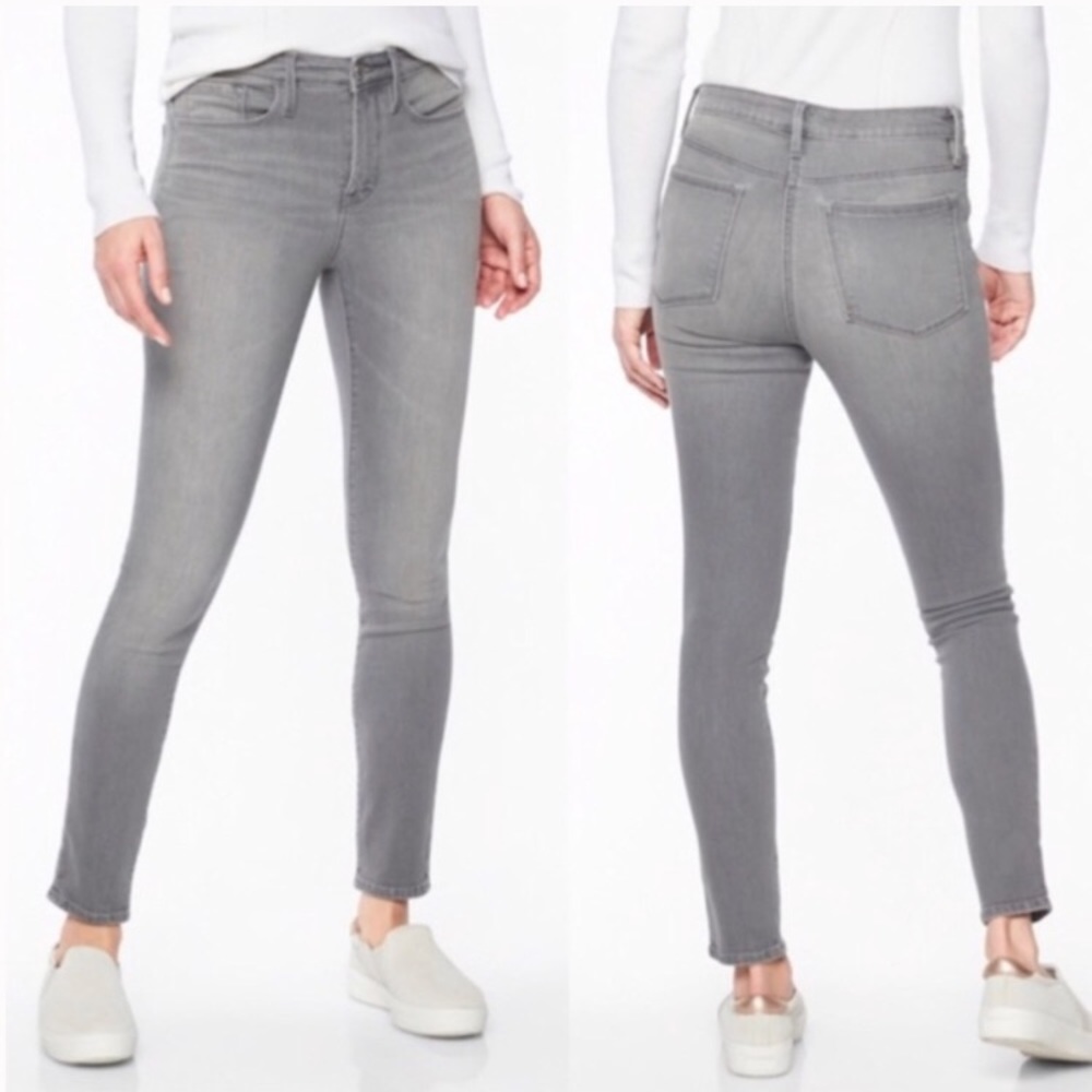 Athleta Sculptek Grey Wash Skinny Jeans